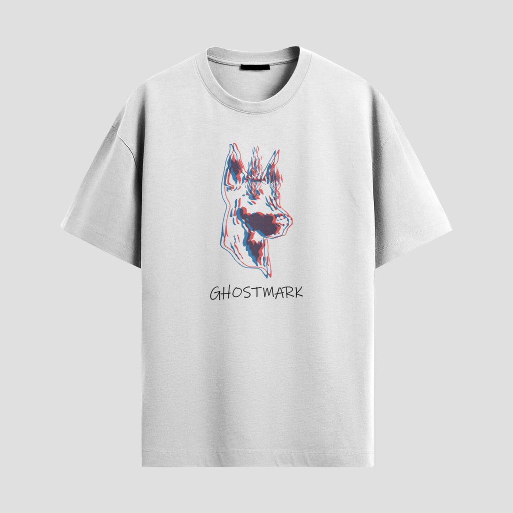 DoberCore - Alternative Oversized Streetwear Graphic T-Shirt White