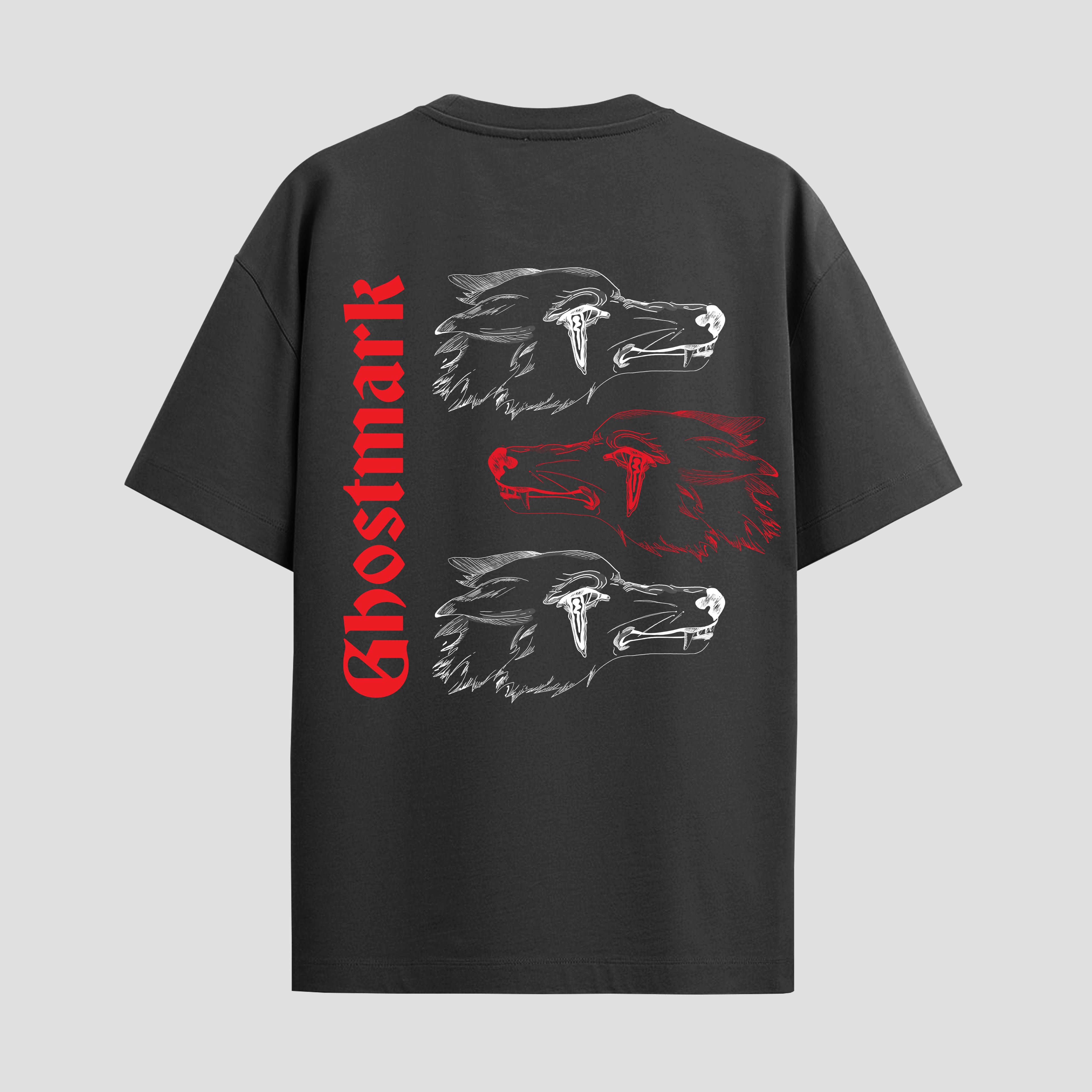 Wolf.exe - Alternative Oversized Streetwear Graphic T-Shirt